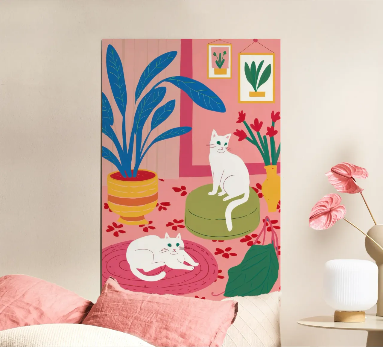 Serene Feline Sanctuary poster by Monuments Fire