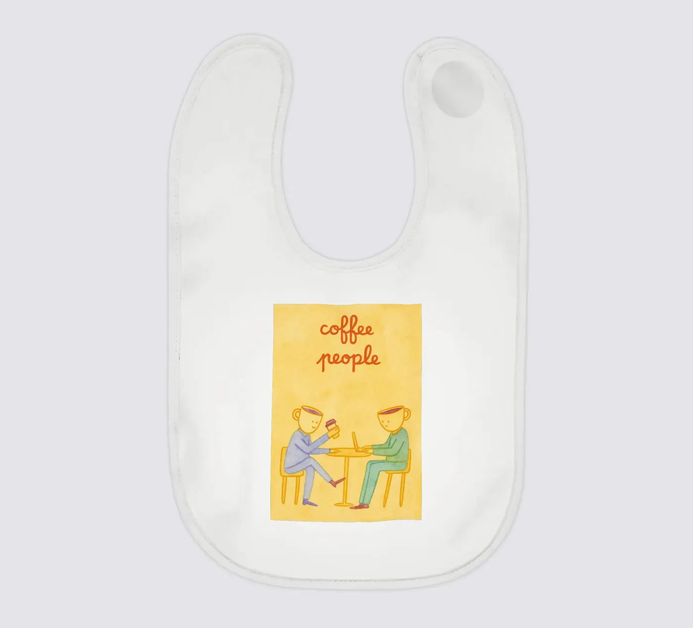 coffee people baby bib by Britania