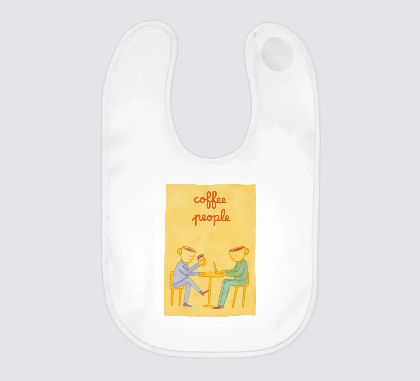 coffee people baby bib by Britania