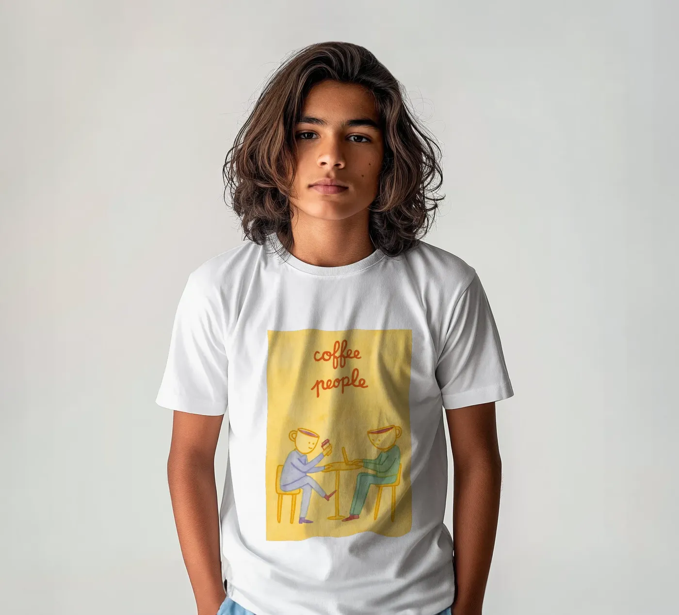 Kaffeetrinker Kinder T-Shirt von Britania