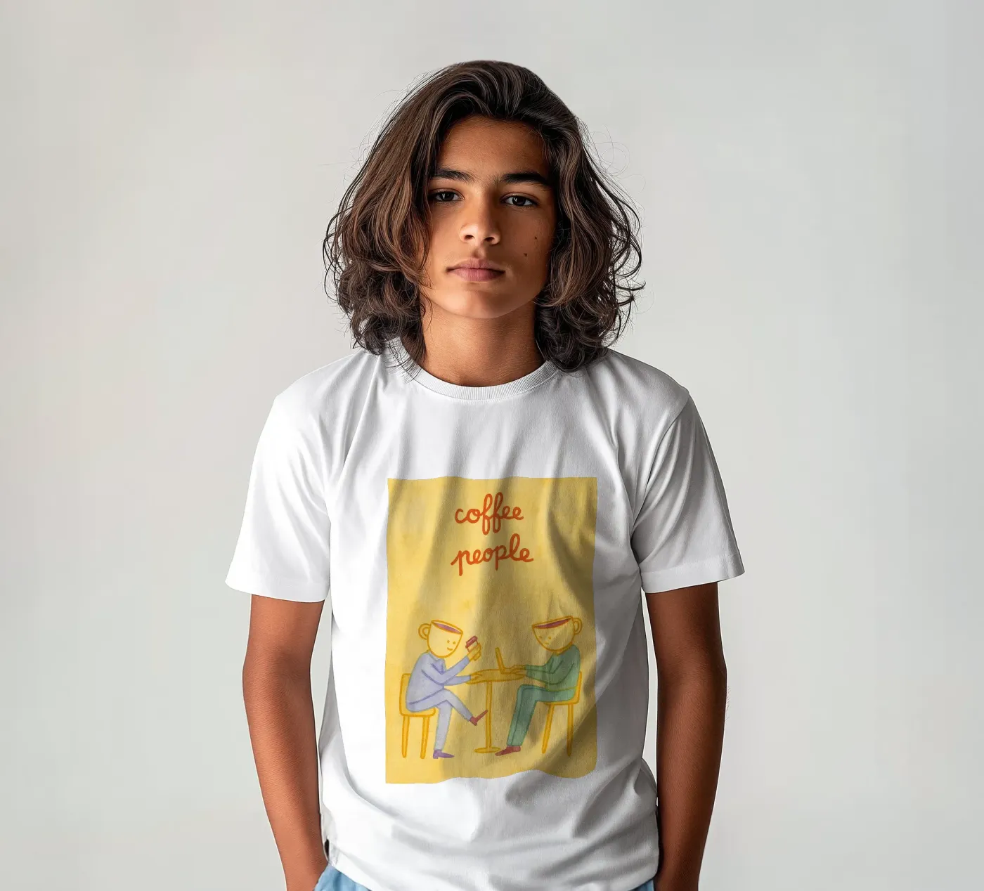 Kaffeetrinker Kinder T-Shirt von Britania