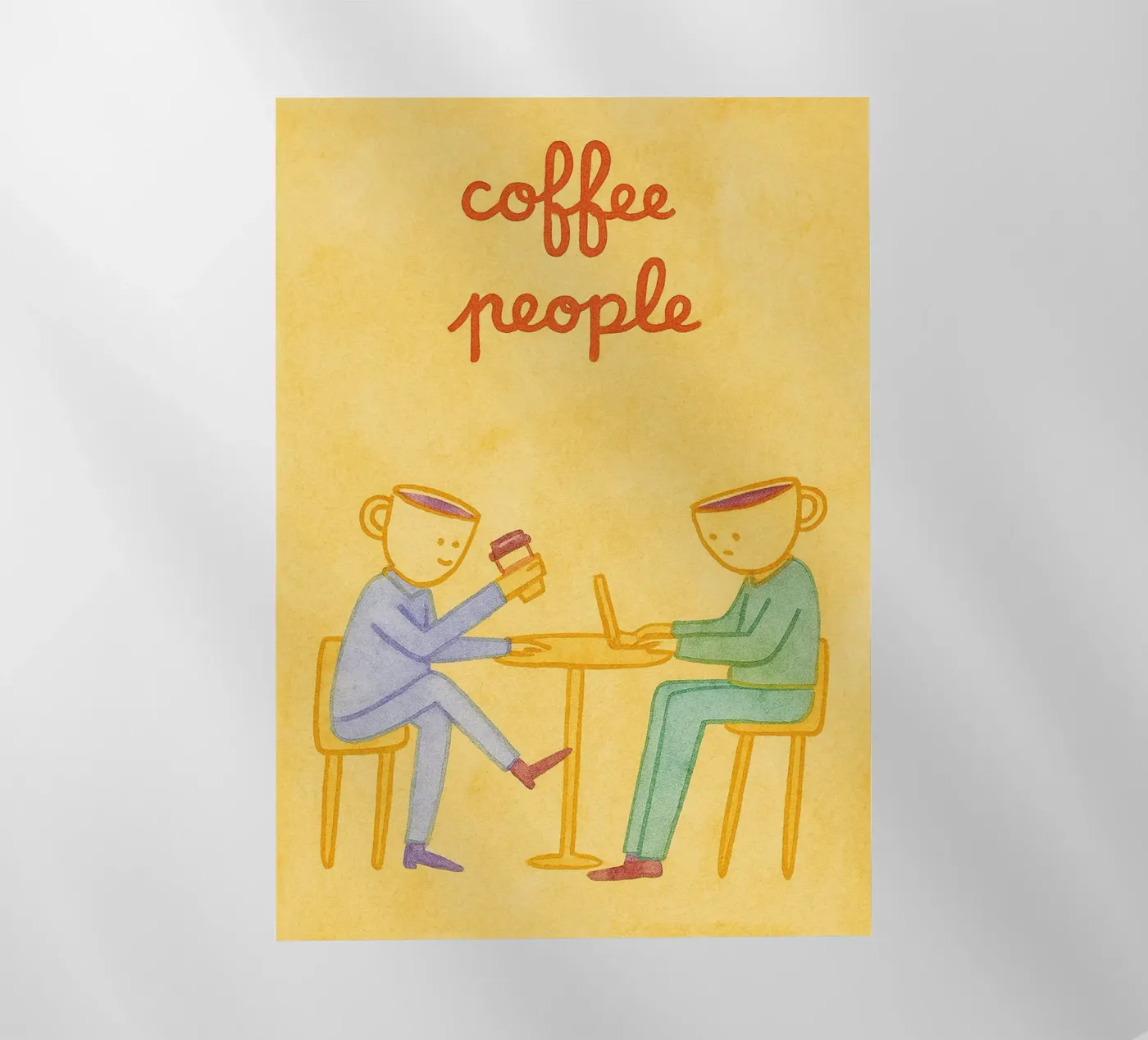 Kaffeetrinker Backlit Folie von Britania