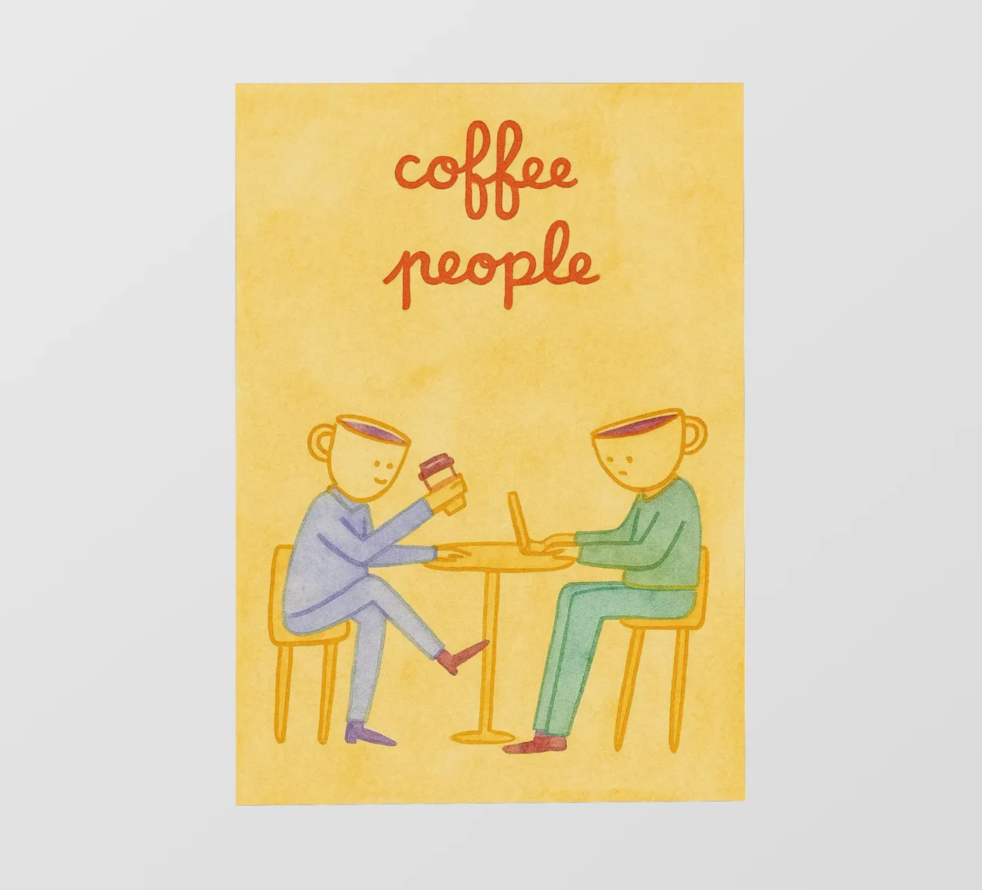 Kaffeetrinker Backlit Folie von Britania