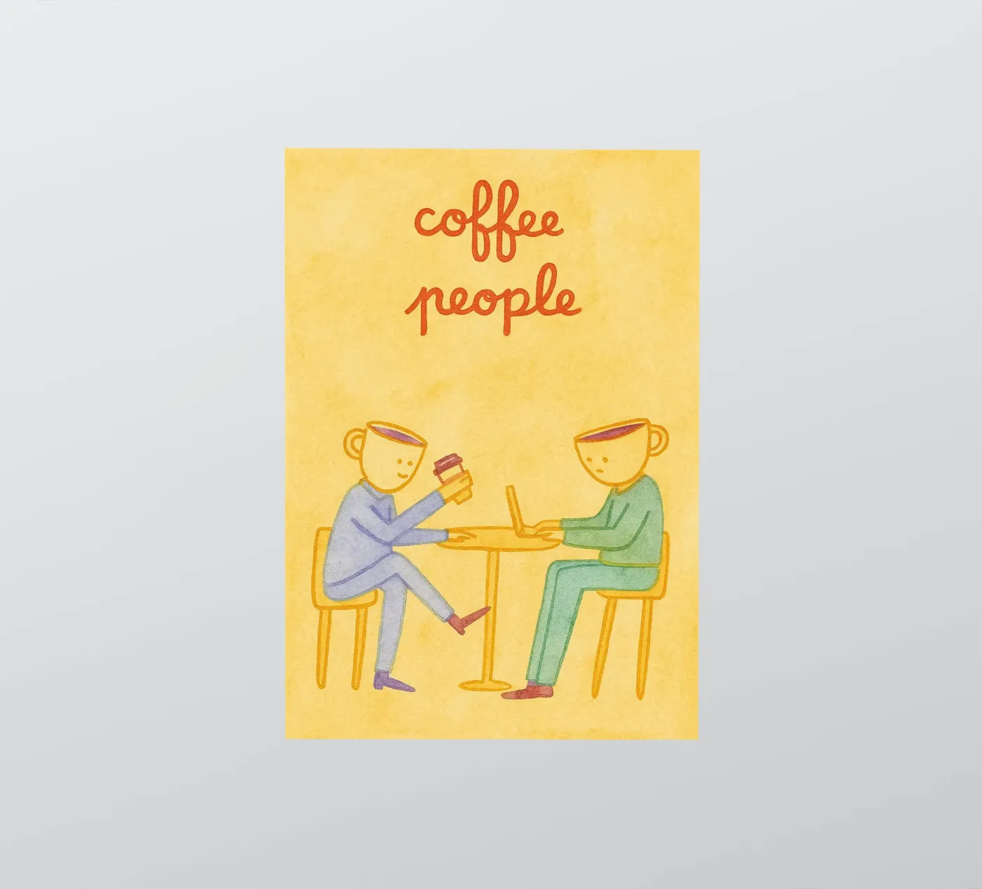 Kaffeetrinker Sticker von Britania