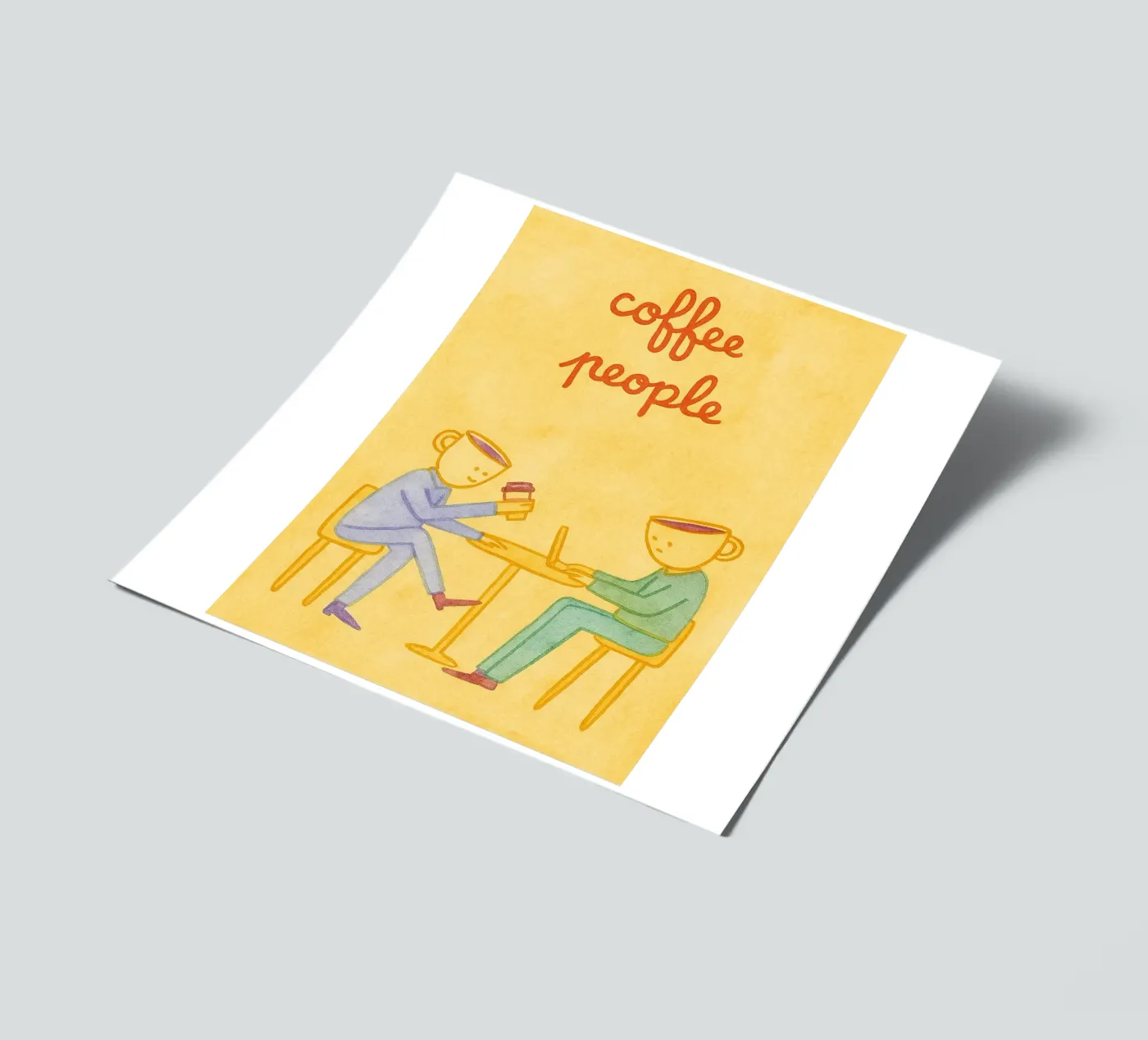 Kaffeetrinker Stickerbogen von Britania