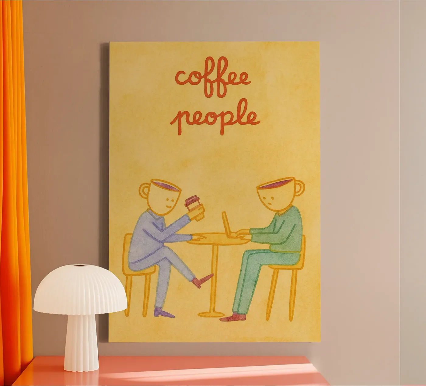Kaffeetrinker Leinwand von Britania