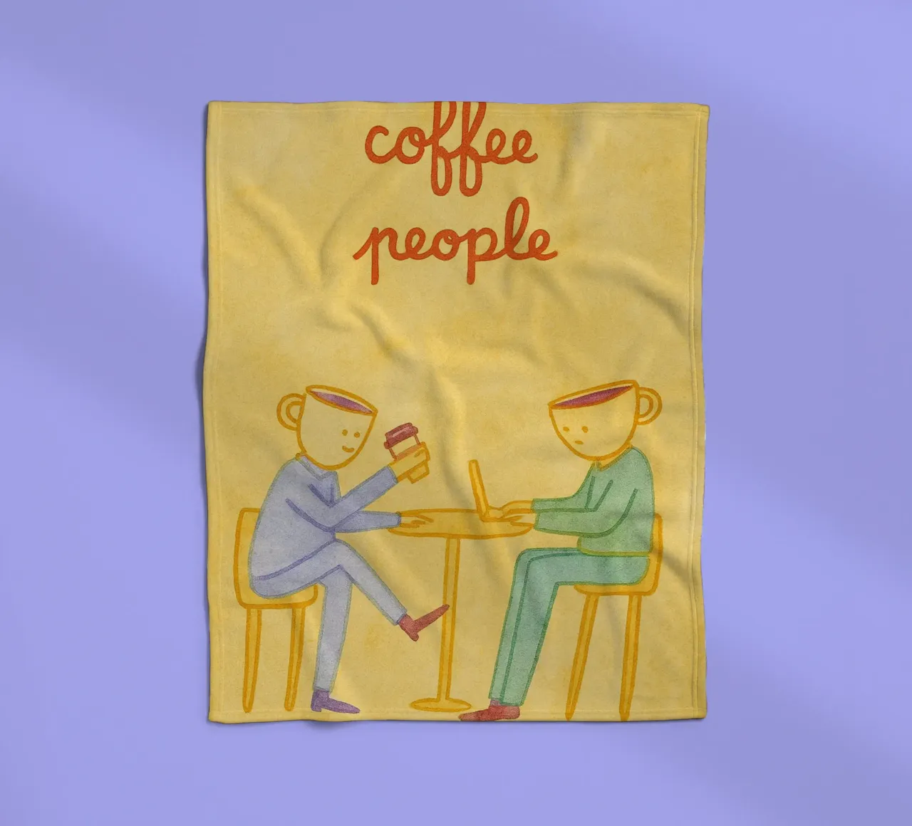 Kaffeetrinker Fleecedecke von Britania