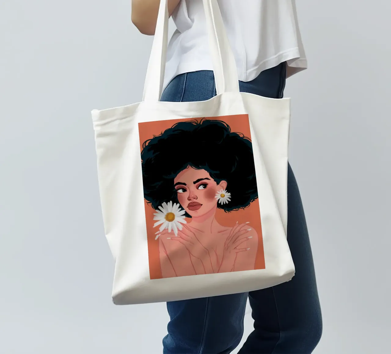 Daisy Muse Purity tote bag by Giant Foxs