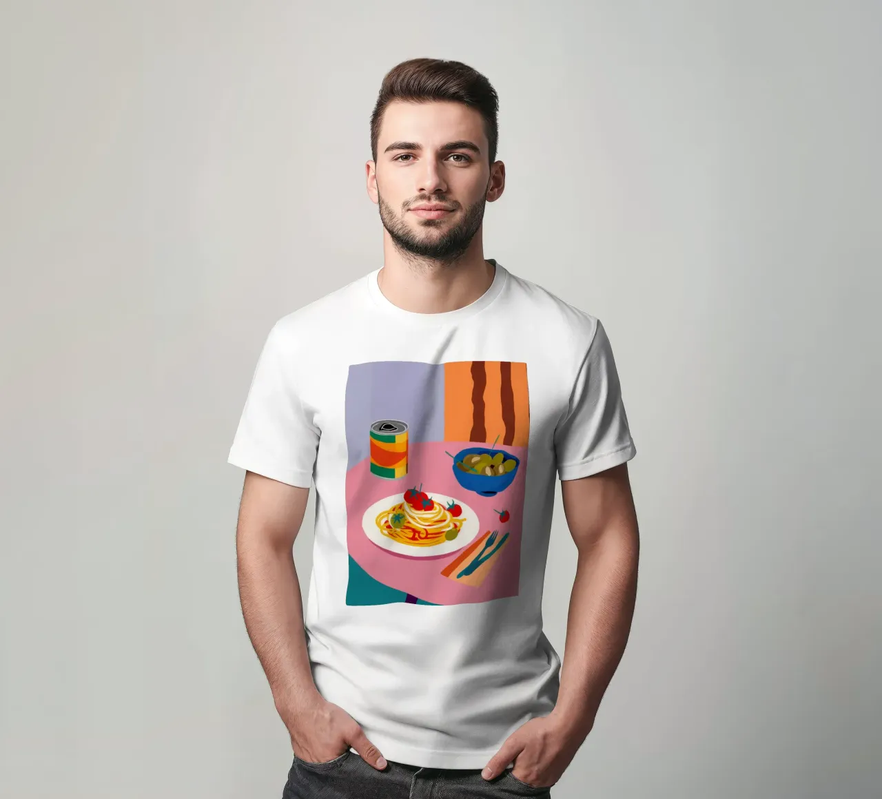 Placcatura cromatica della pasta t-shirt da Monuments Fire