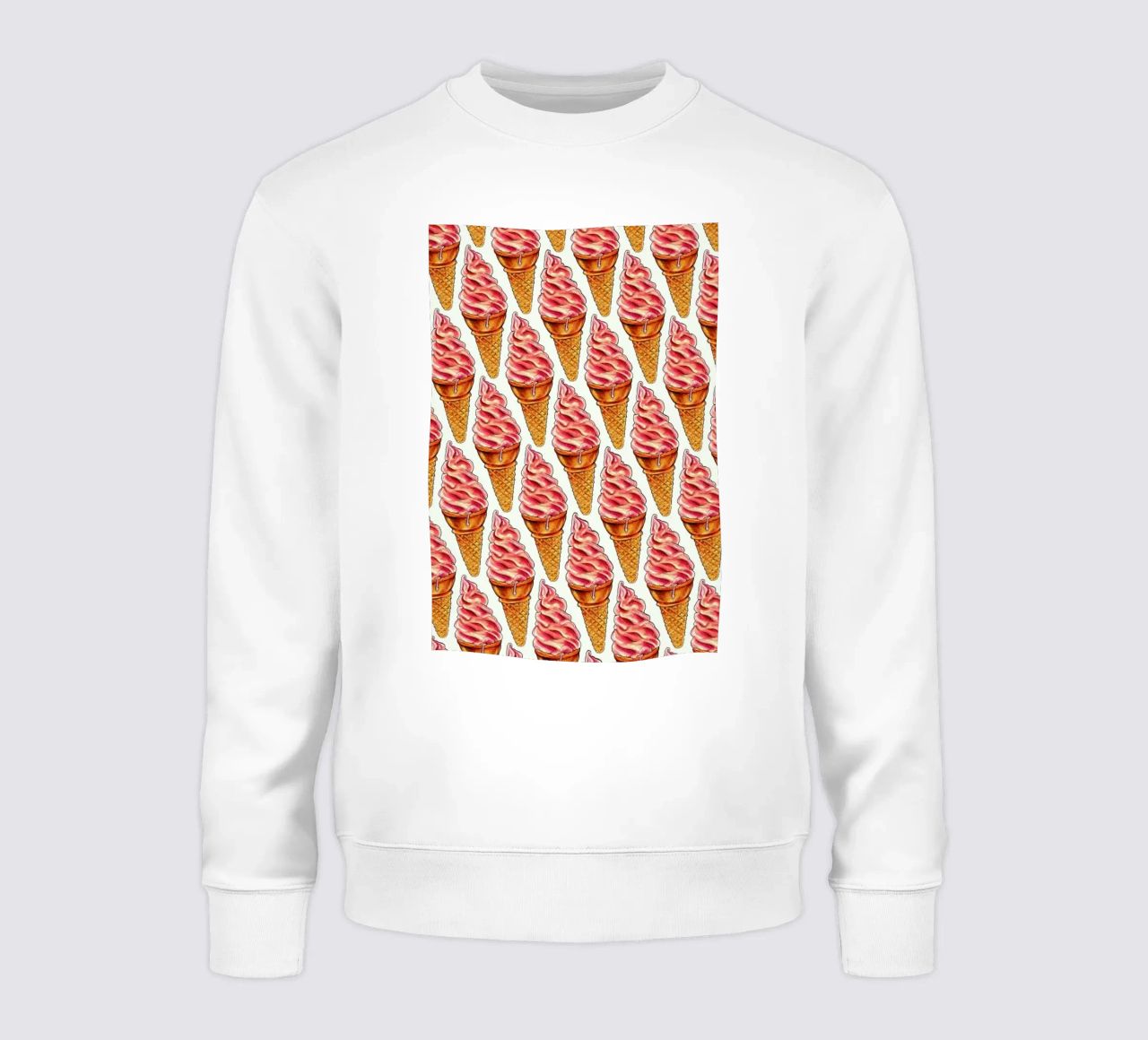 Strawberry Soft Serve Pattern felpa da Kelly Gilleran