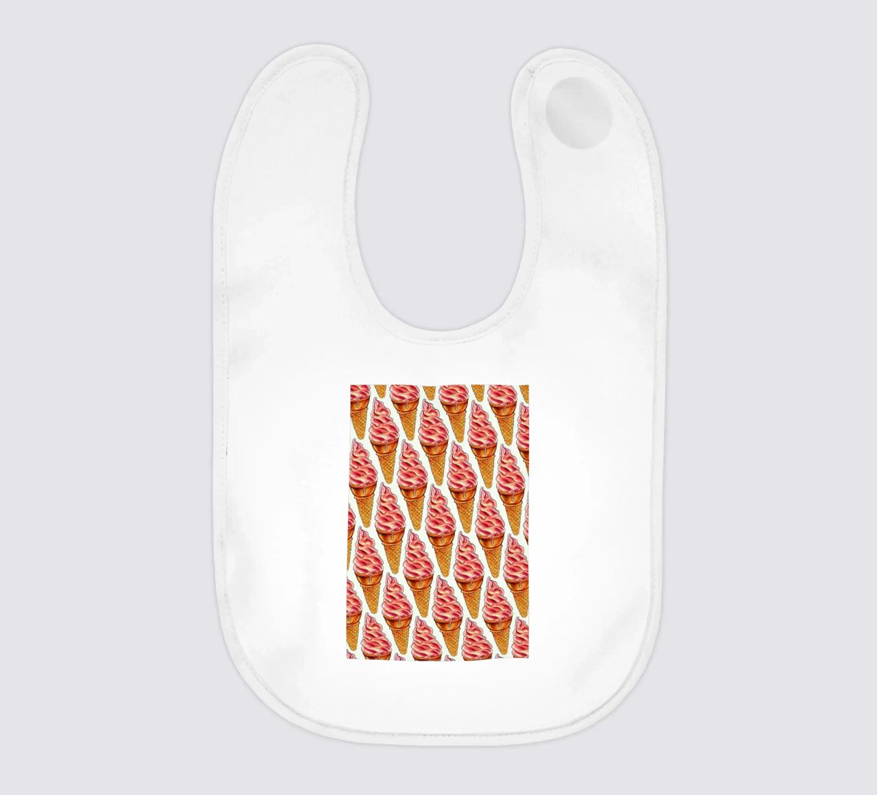 Strawberry Soft Serve Pattern bavaglino da Kelly Gilleran