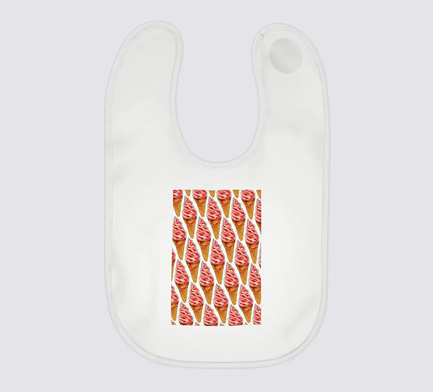 Strawberry Soft Serve Pattern Babylätzchen von Kelly Gilleran