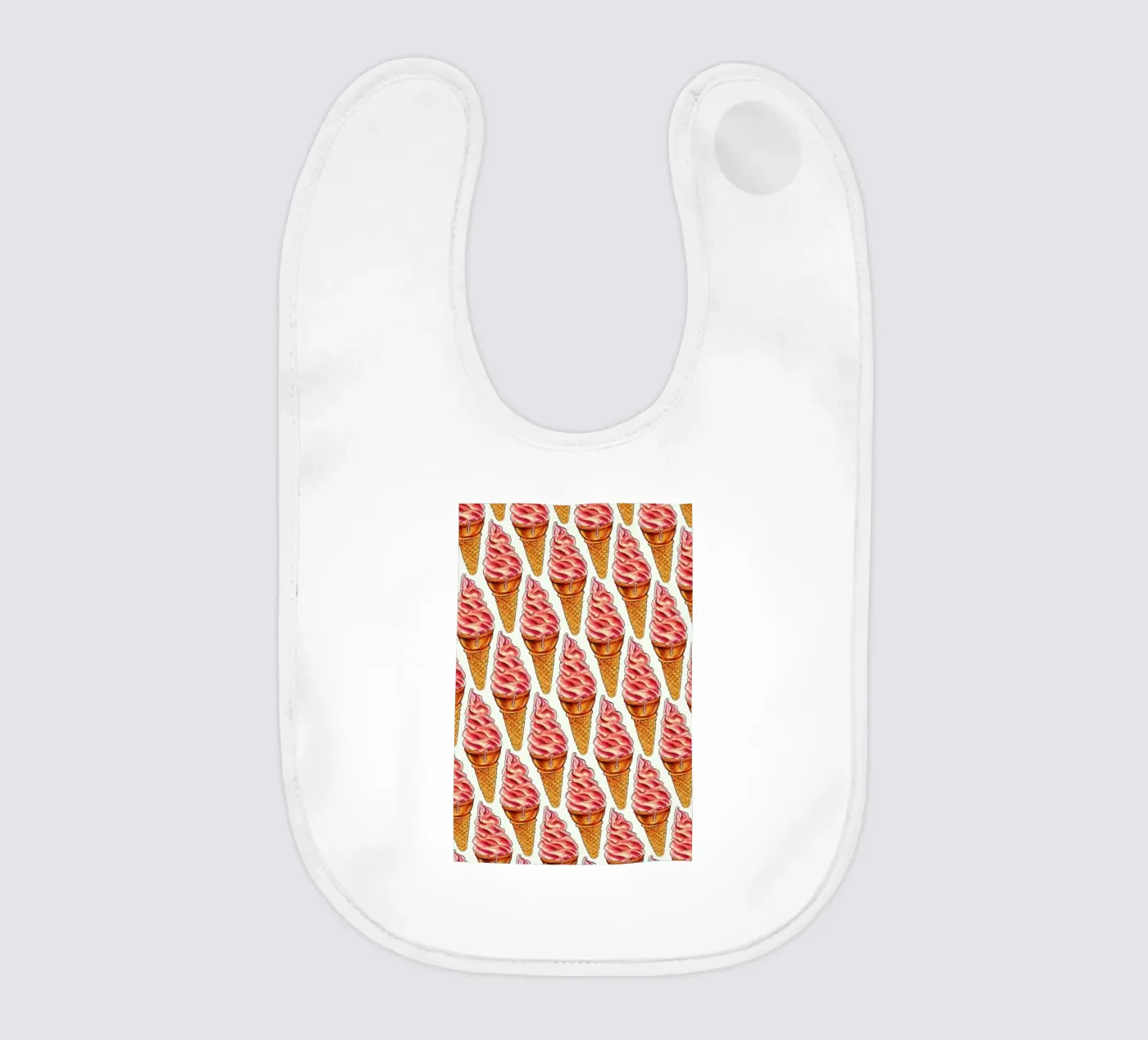 Strawberry Soft Serve Pattern Babylätzchen von Kelly Gilleran