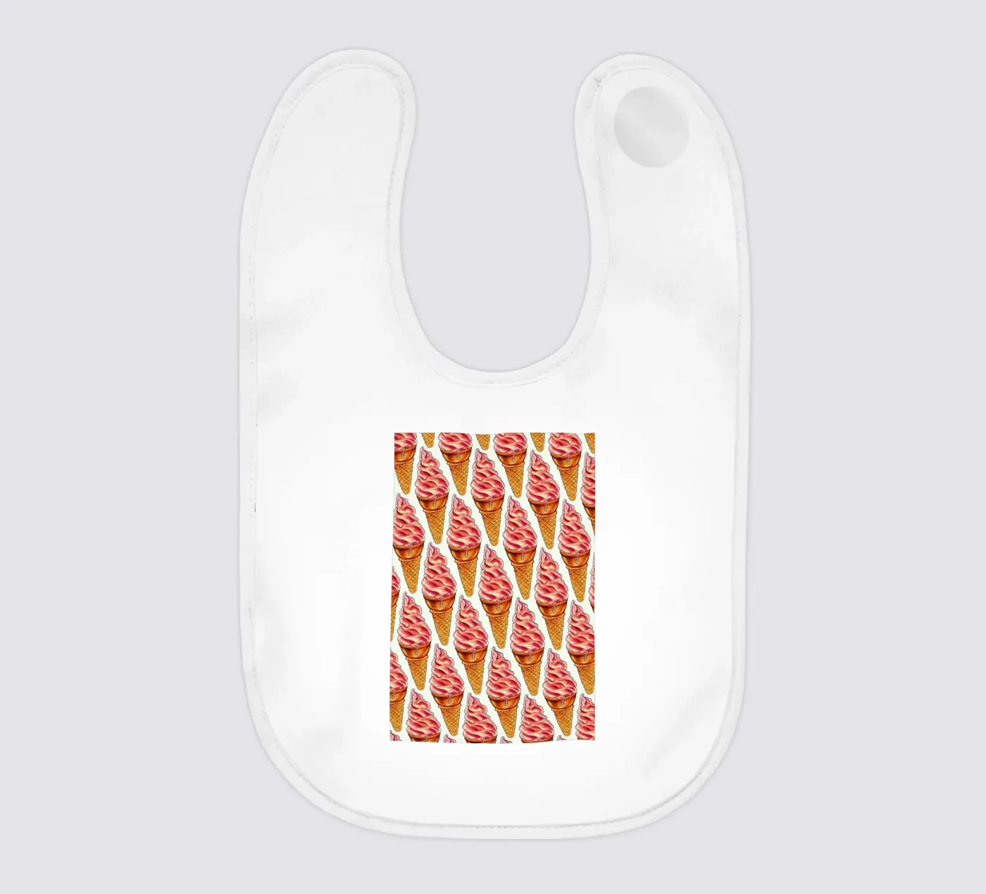 Strawberry Soft Serve Pattern bavaglino da Kelly Gilleran