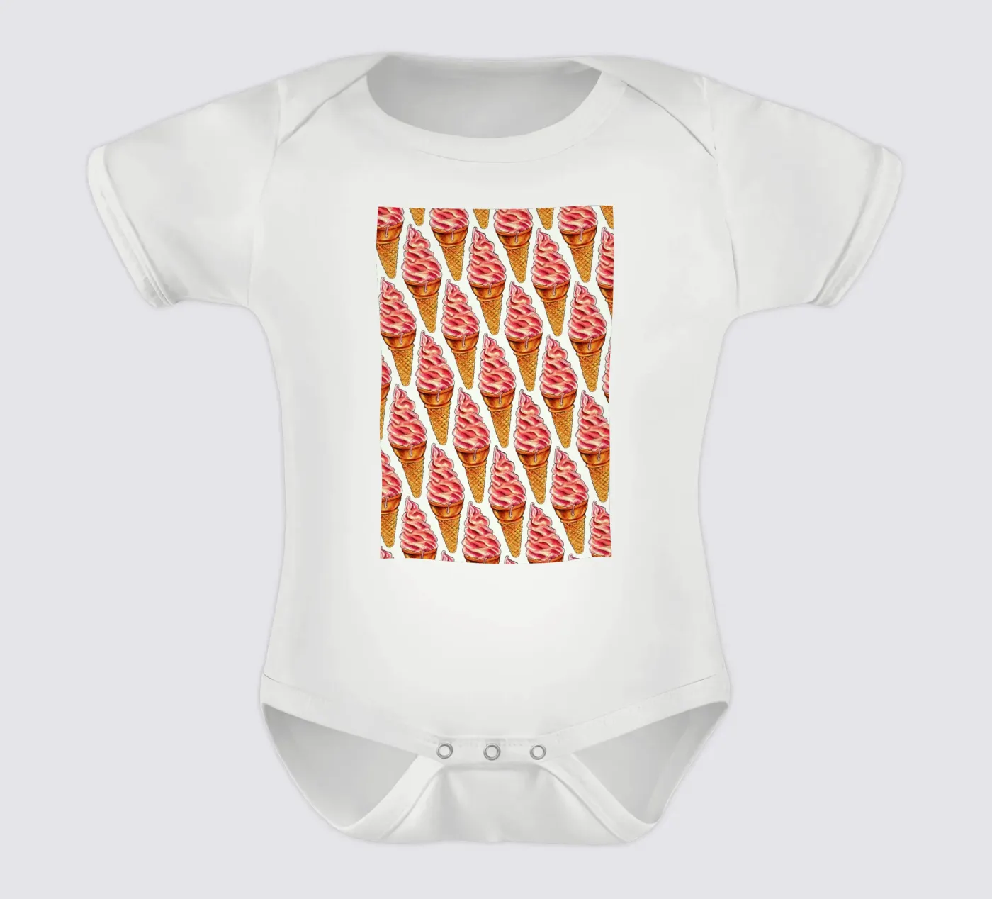 Strawberry Soft Serve Pattern body bébé de Kelly Gilleran