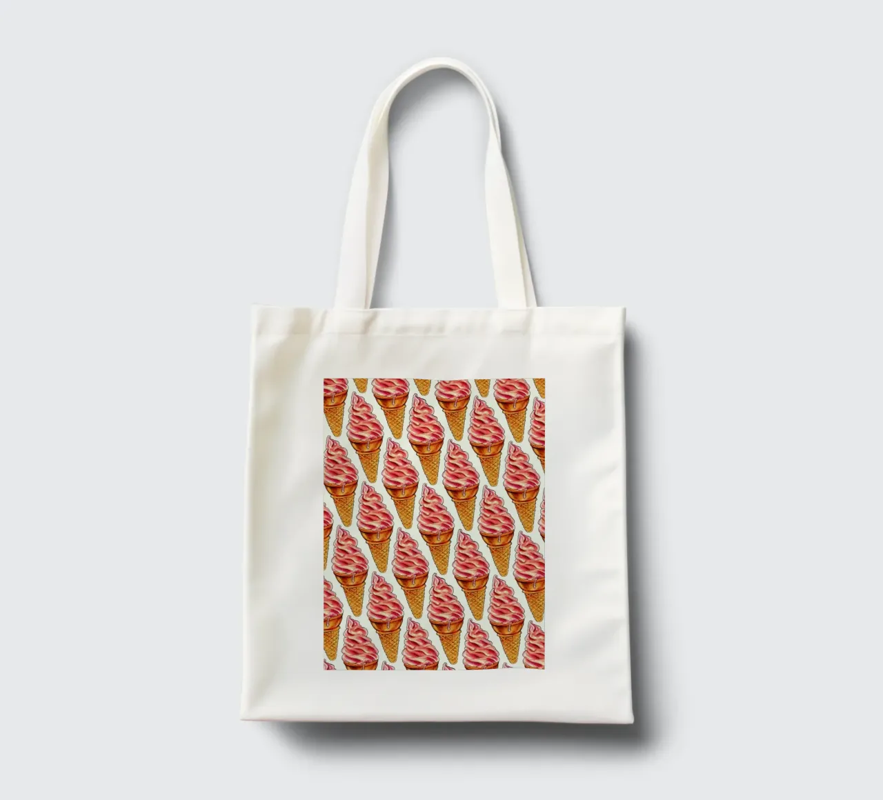 Strawberry Soft Serve Pattern tote bag de Kelly Gilleran
