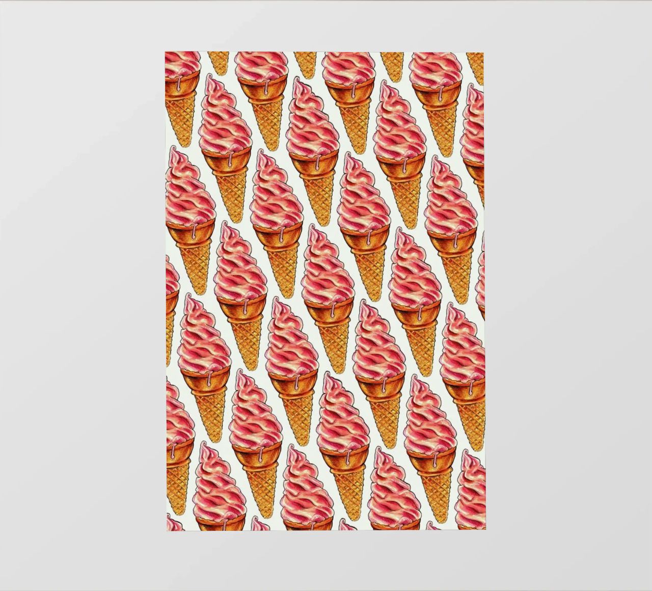 Strawberry Soft Serve Pattern pellicola backlit da Kelly Gilleran