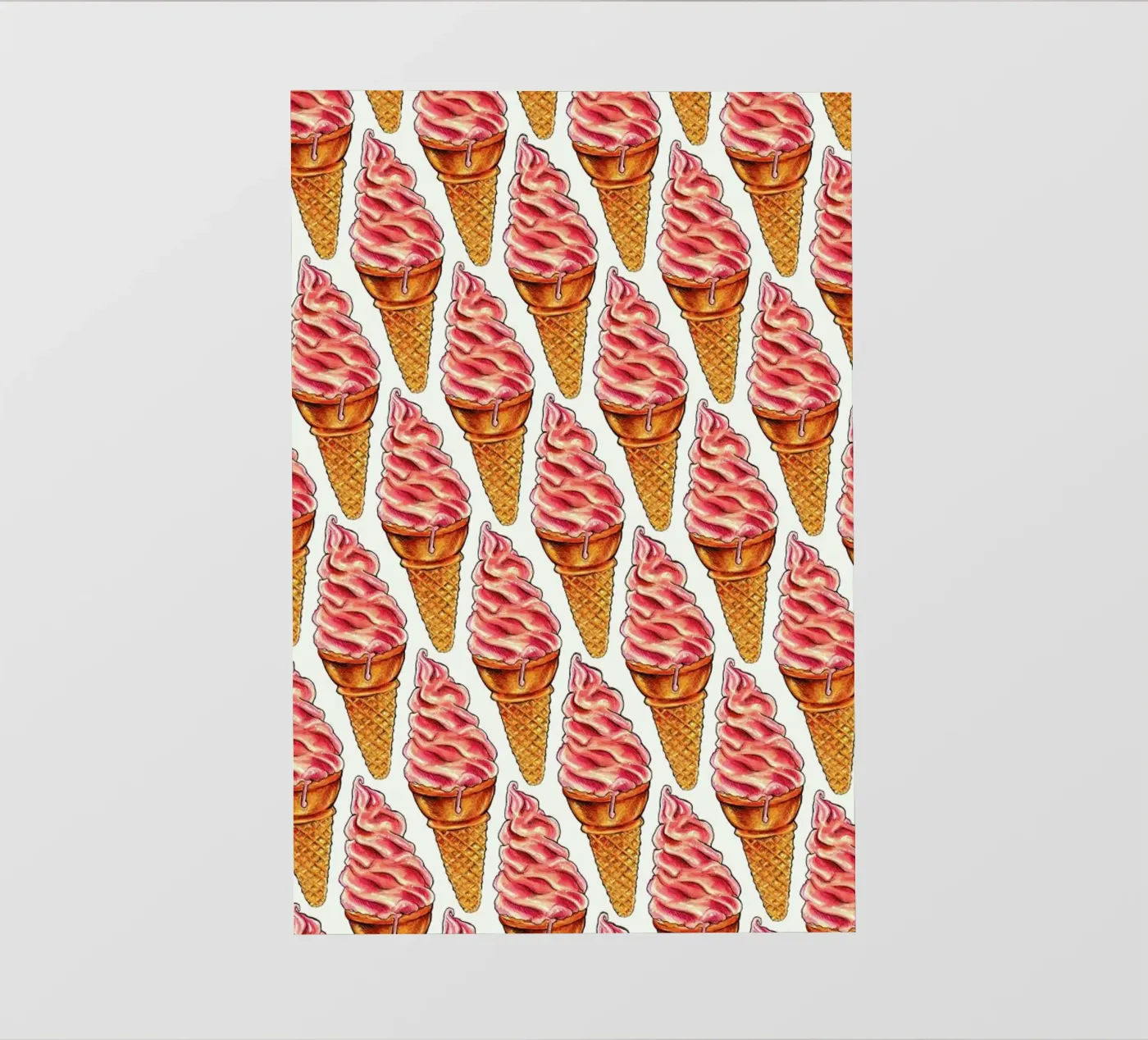 Strawberry Soft Serve Pattern pellicola backlit da Kelly Gilleran