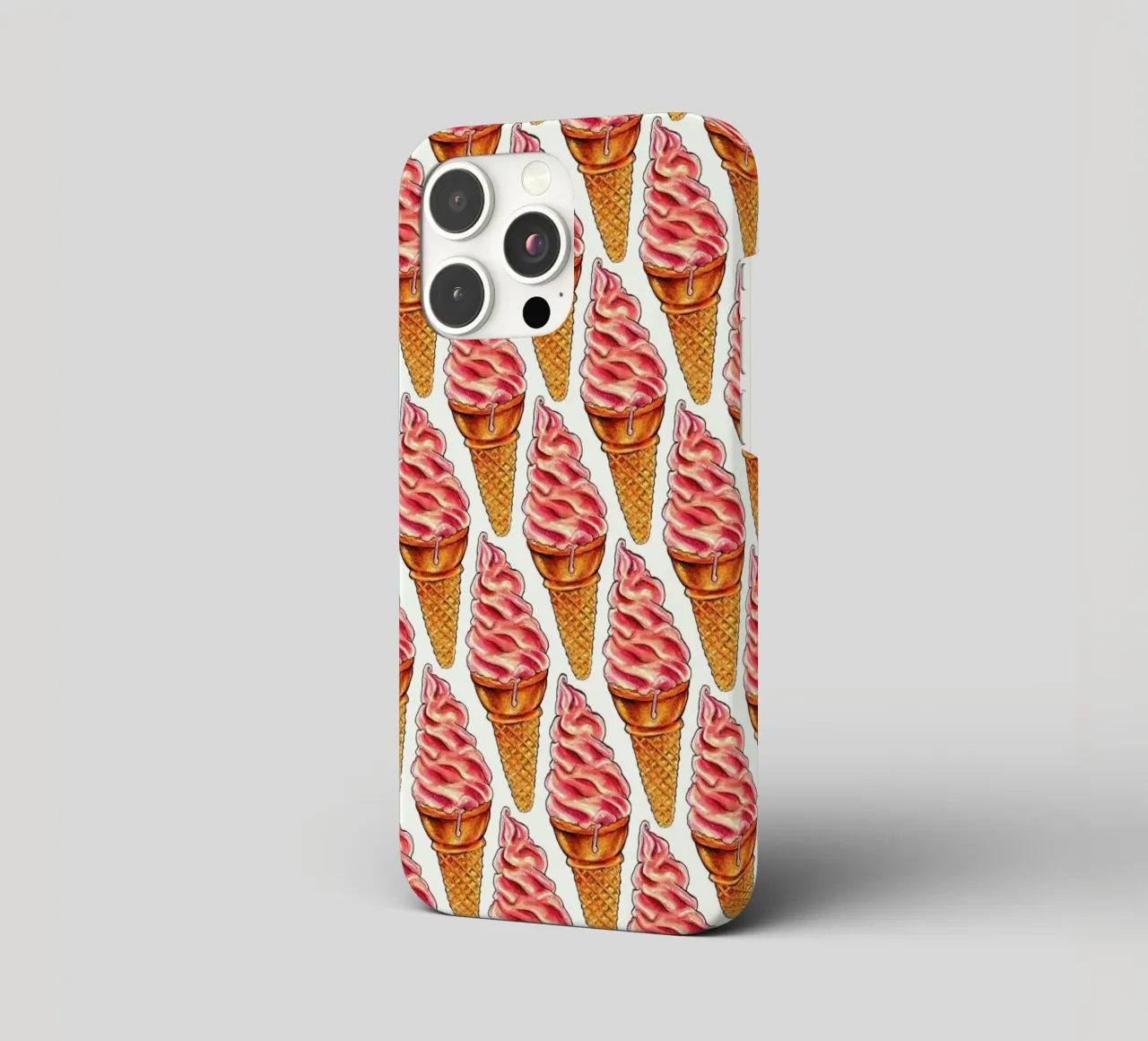 Strawberry Soft Serve Pattern cover iphone da Kelly Gilleran