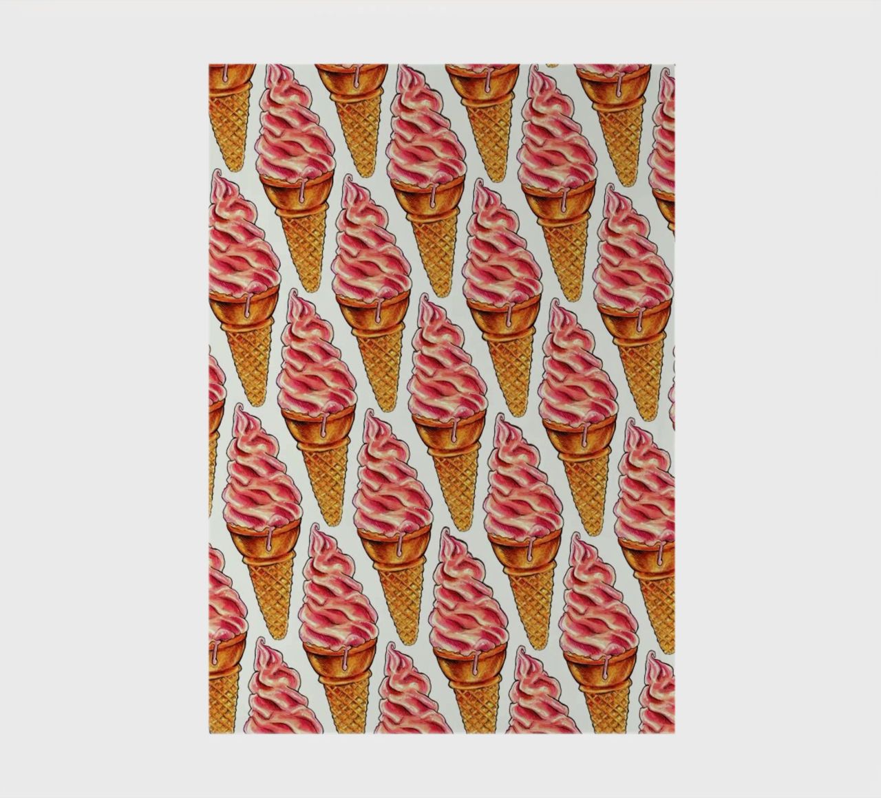 Strawberry Soft Serve Pattern diario da Kelly Gilleran