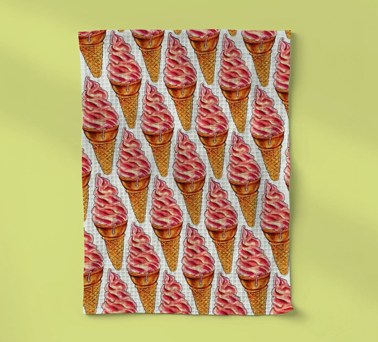 Strawberry Soft Serve Pattern torchon de Kelly Gilleran
