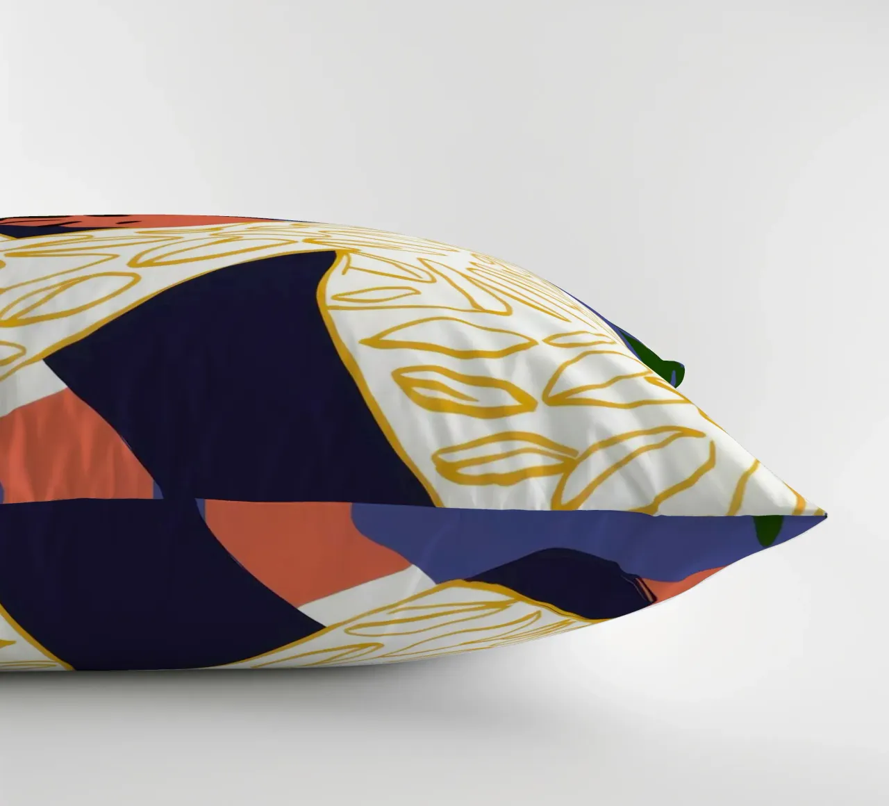 Solitary Floor Repose decorative cushion by Mossy Pigment