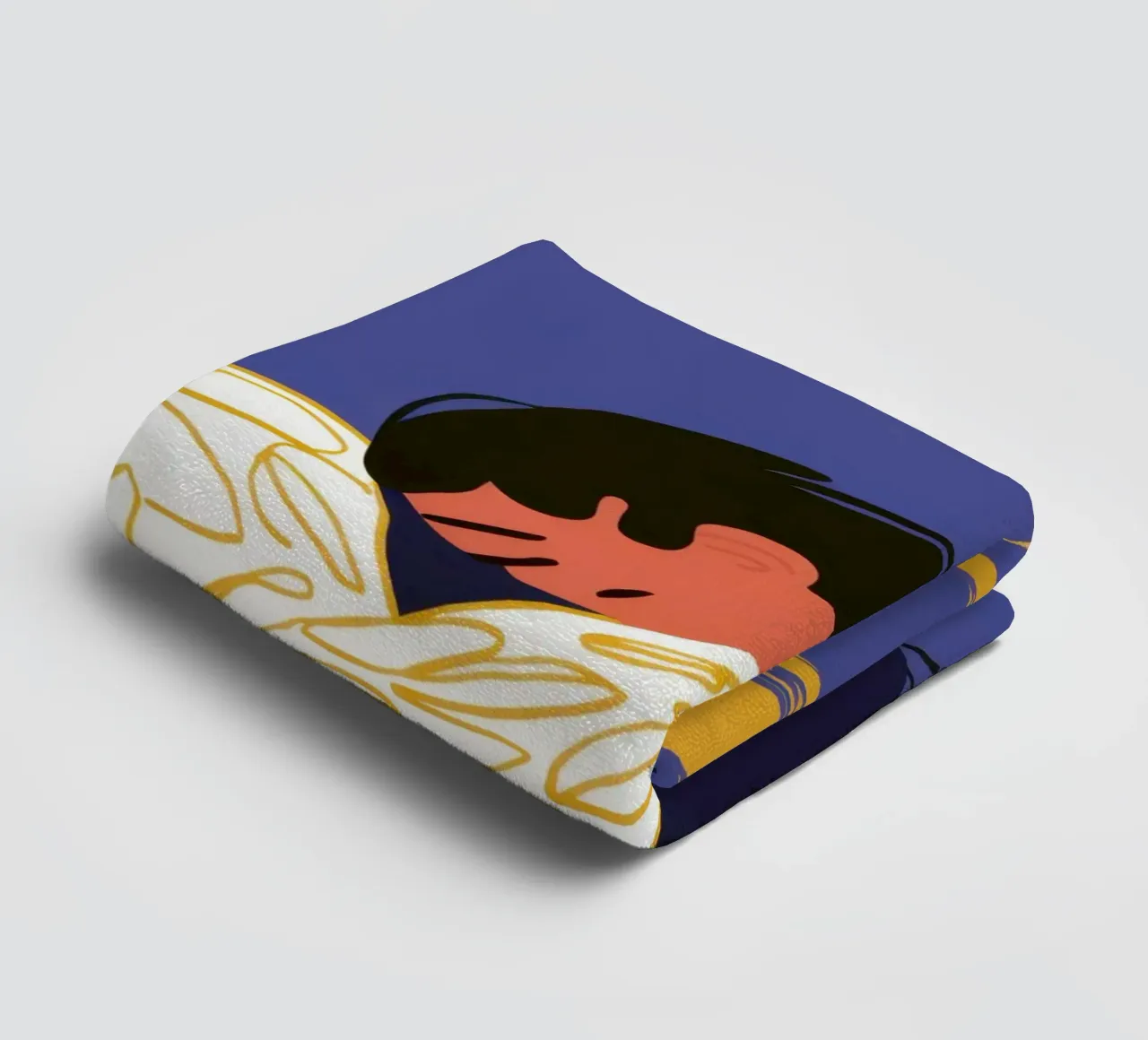 Solitary Floor Repose towel by Mossy Pigment