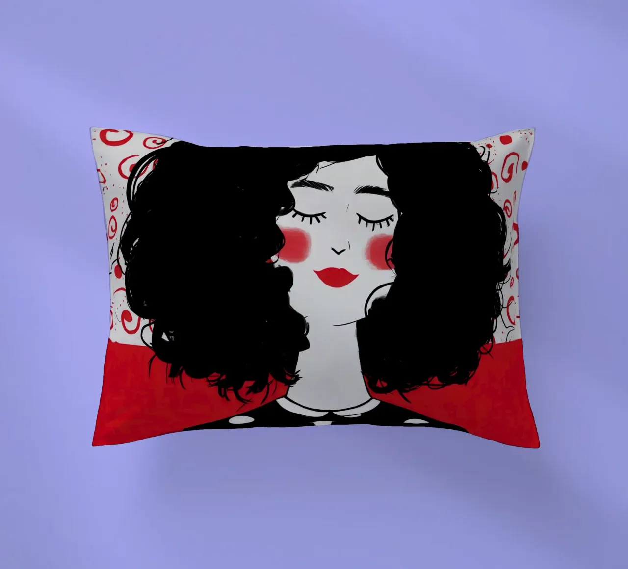Polka Dot Dream Cloud decorative cushion by Giant Foxs