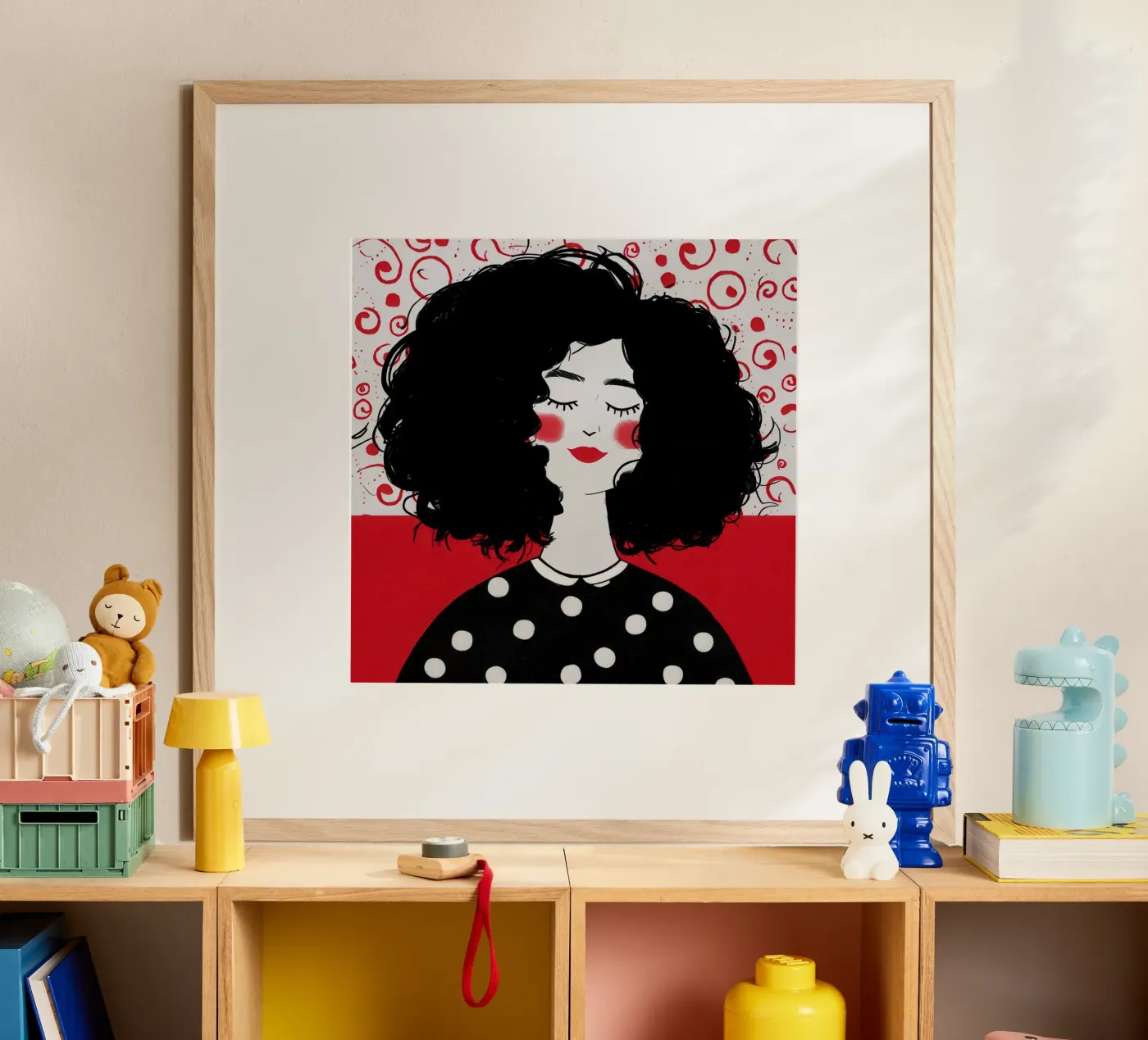 Polka Dot Dream Cloud poster by Giant Foxs