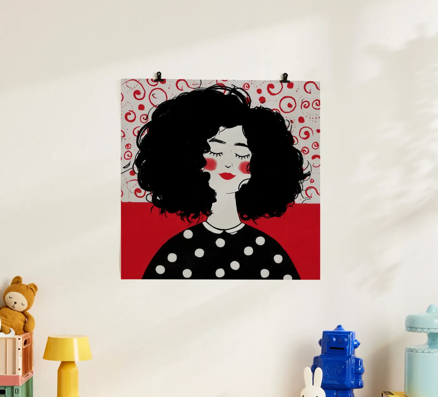 Polka Dot Dream Cloud poster by Giant Foxs