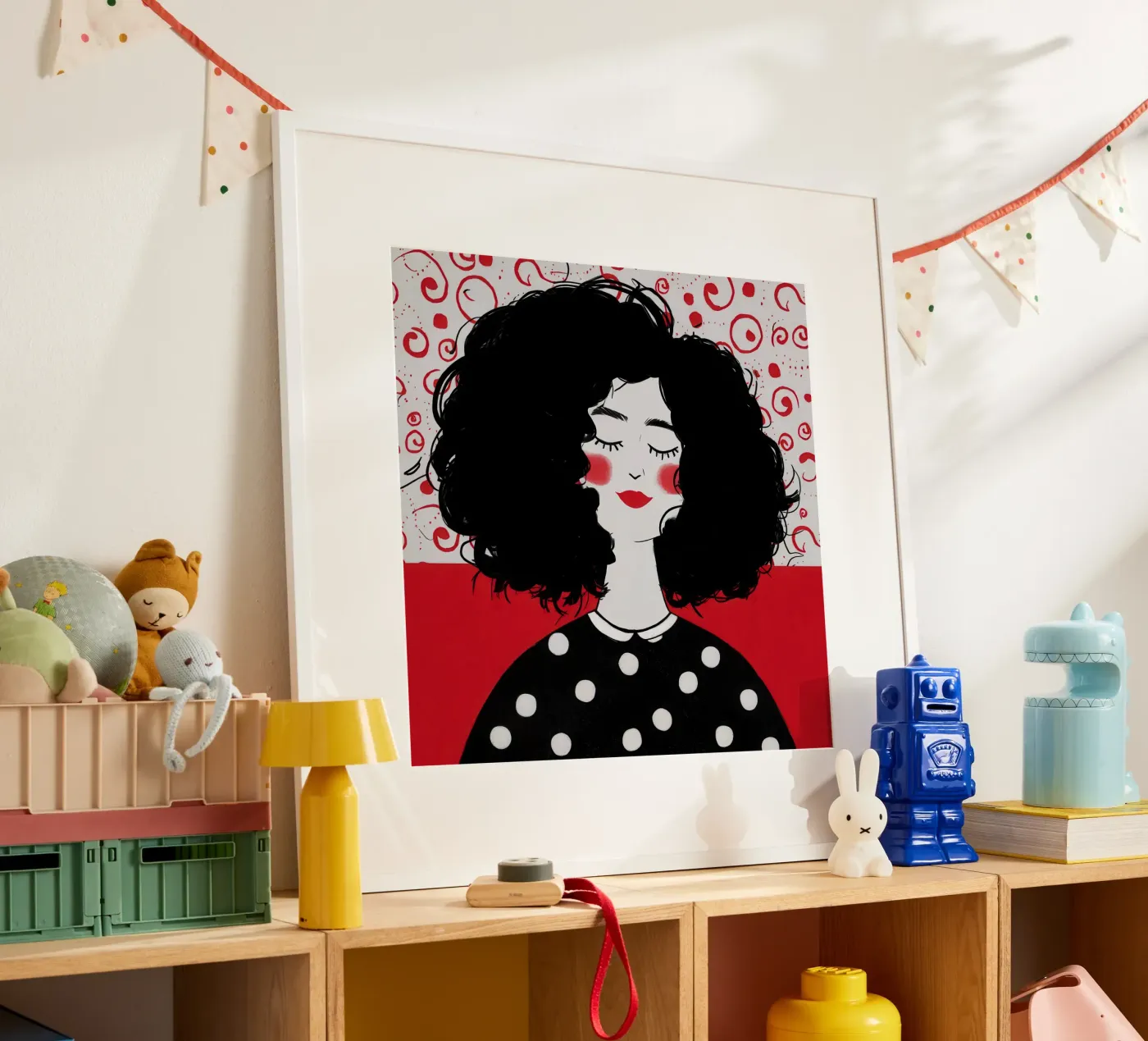 Polka Dot Dream Cloud poster by Giant Foxs