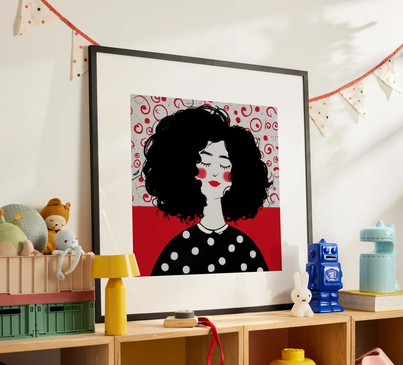 Polka Dot Dream Cloud poster by Giant Foxs