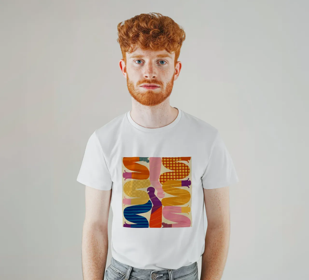 Sinfonia di forme intrecciate t-shirt da Monuments Fire