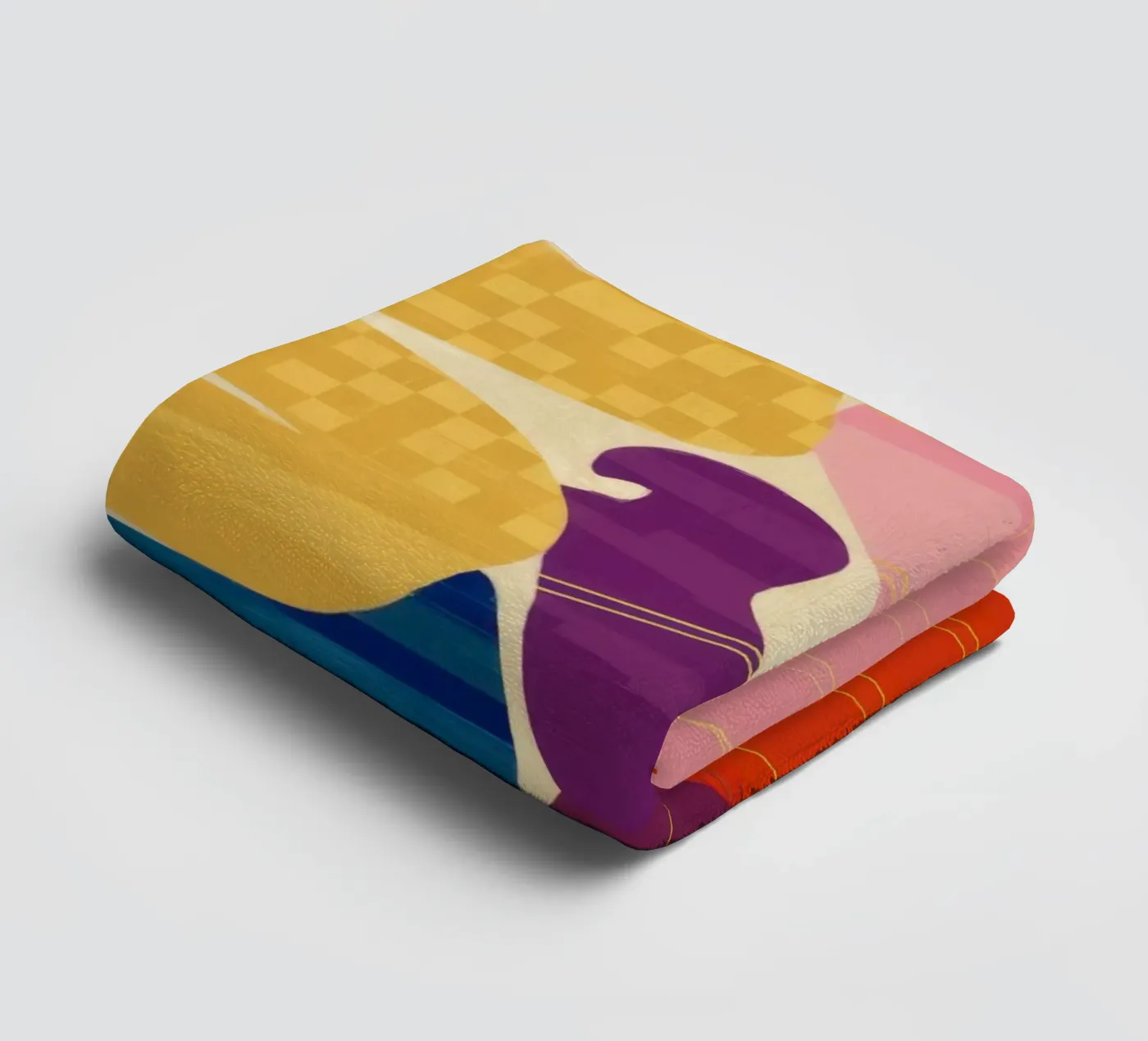 Intertwined Shape Symphony towel by Monuments Fire