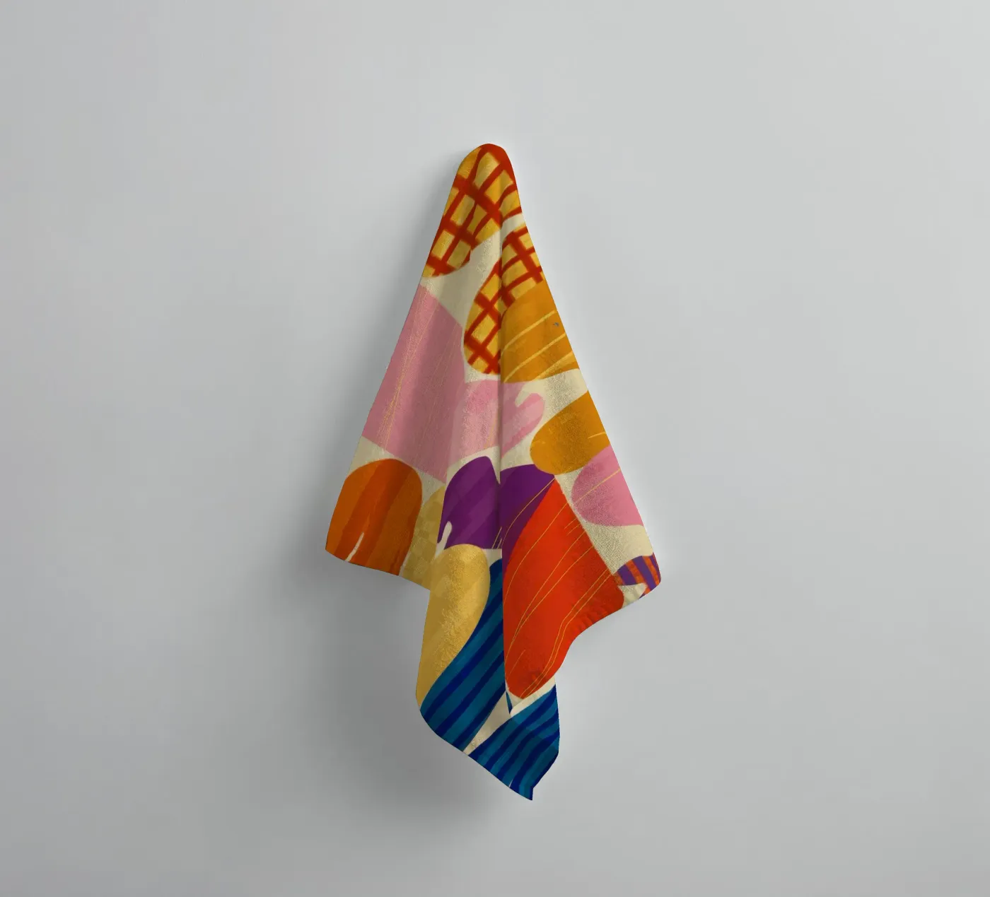 Intertwined Shape Symphony towel by Monuments Fire