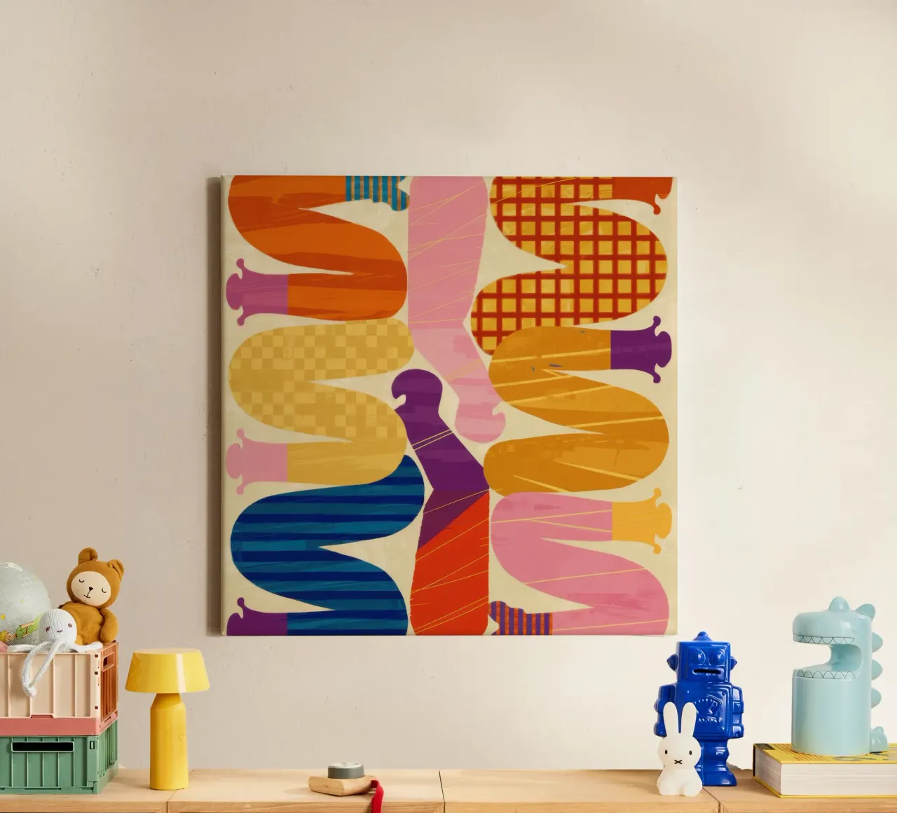 Verweven Vorm Symfonie canvas van Monuments Fire