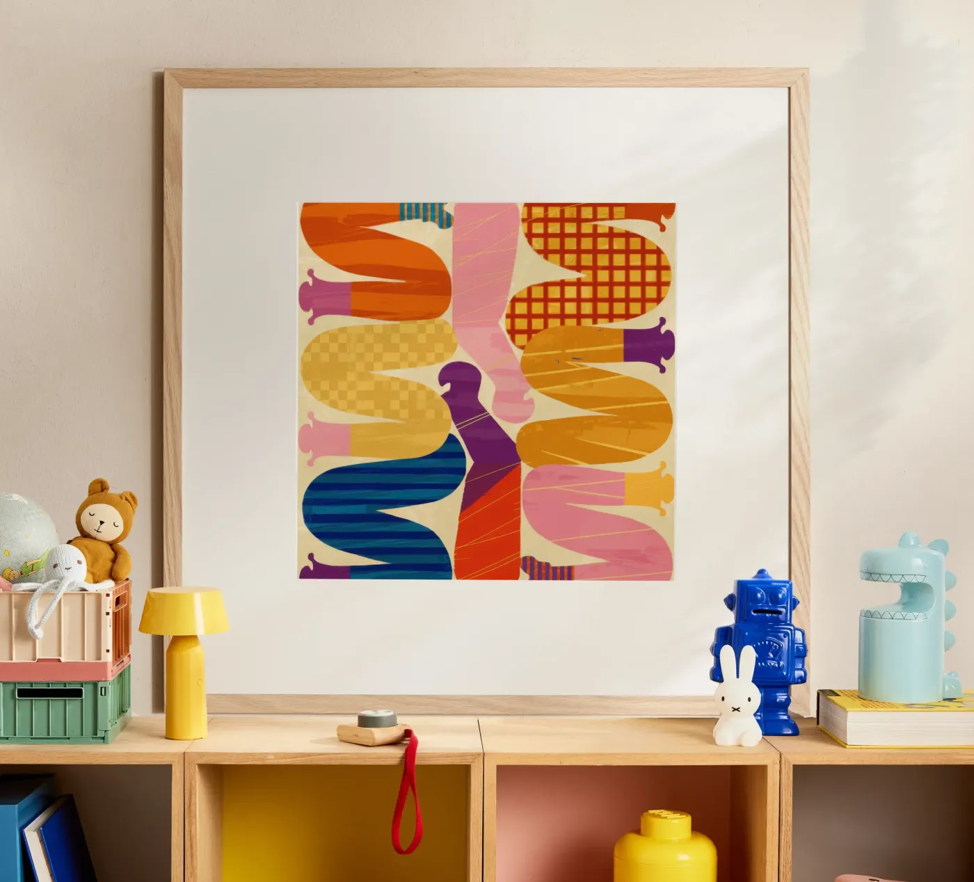 Intertwined Shape Symphony poster by Monuments Fire