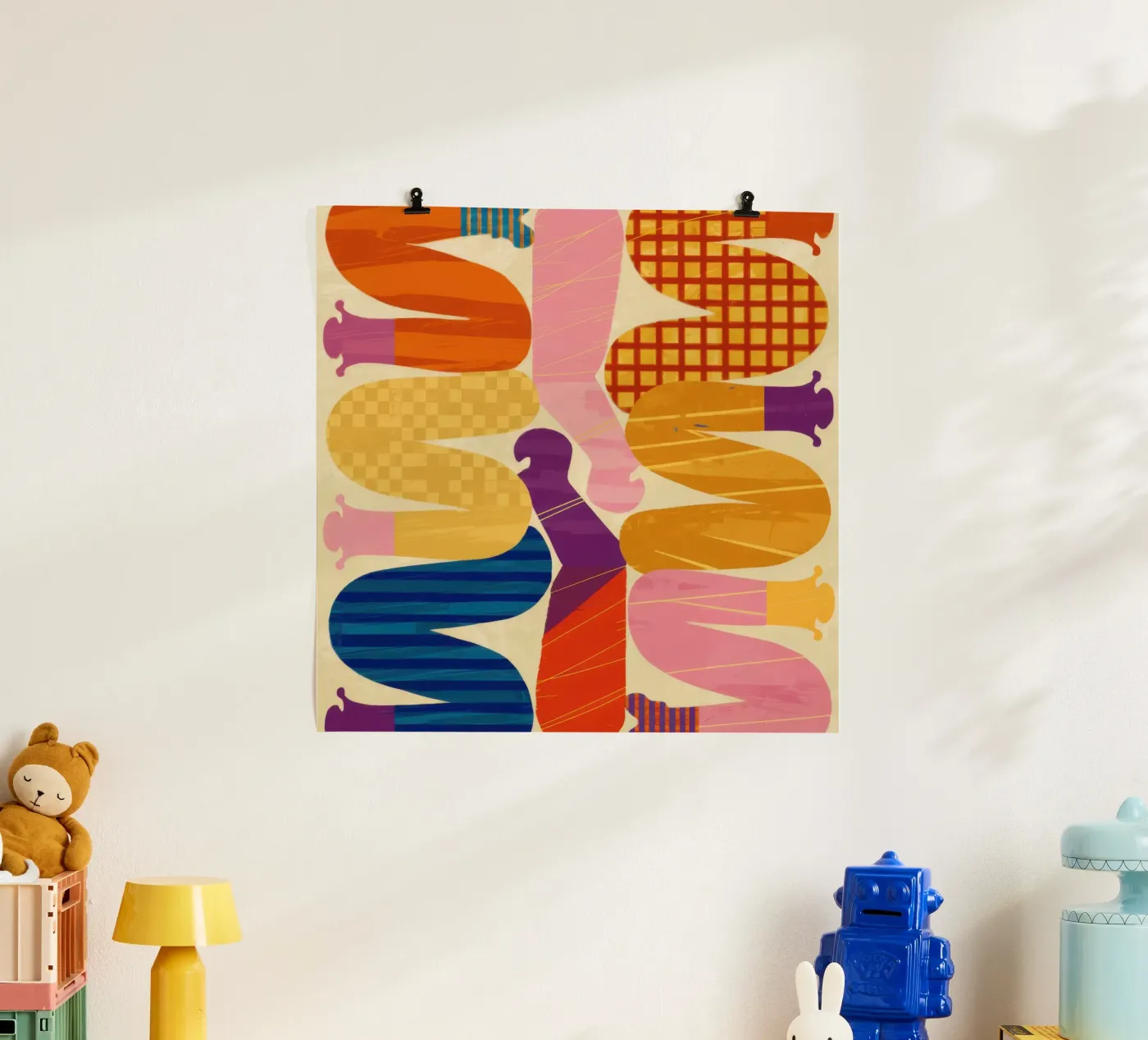 Intertwined Shape Symphony poster by Monuments Fire