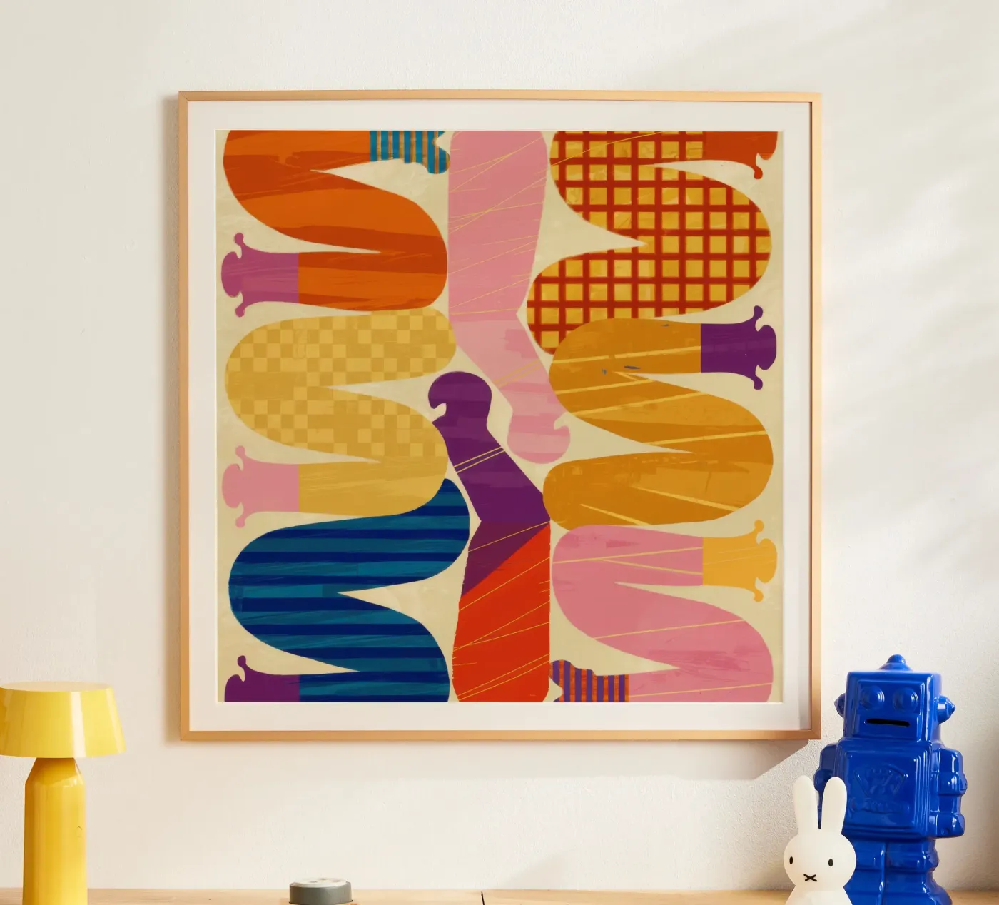 Intertwined Shape Symphony poster by Monuments Fire