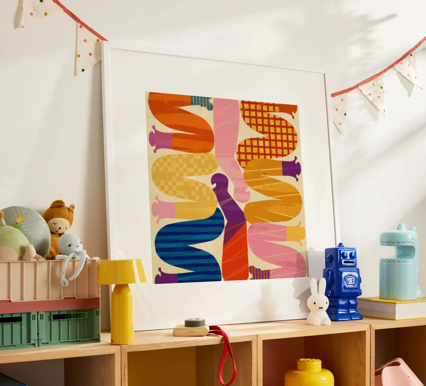 Intertwined Shape Symphony poster by Monuments Fire