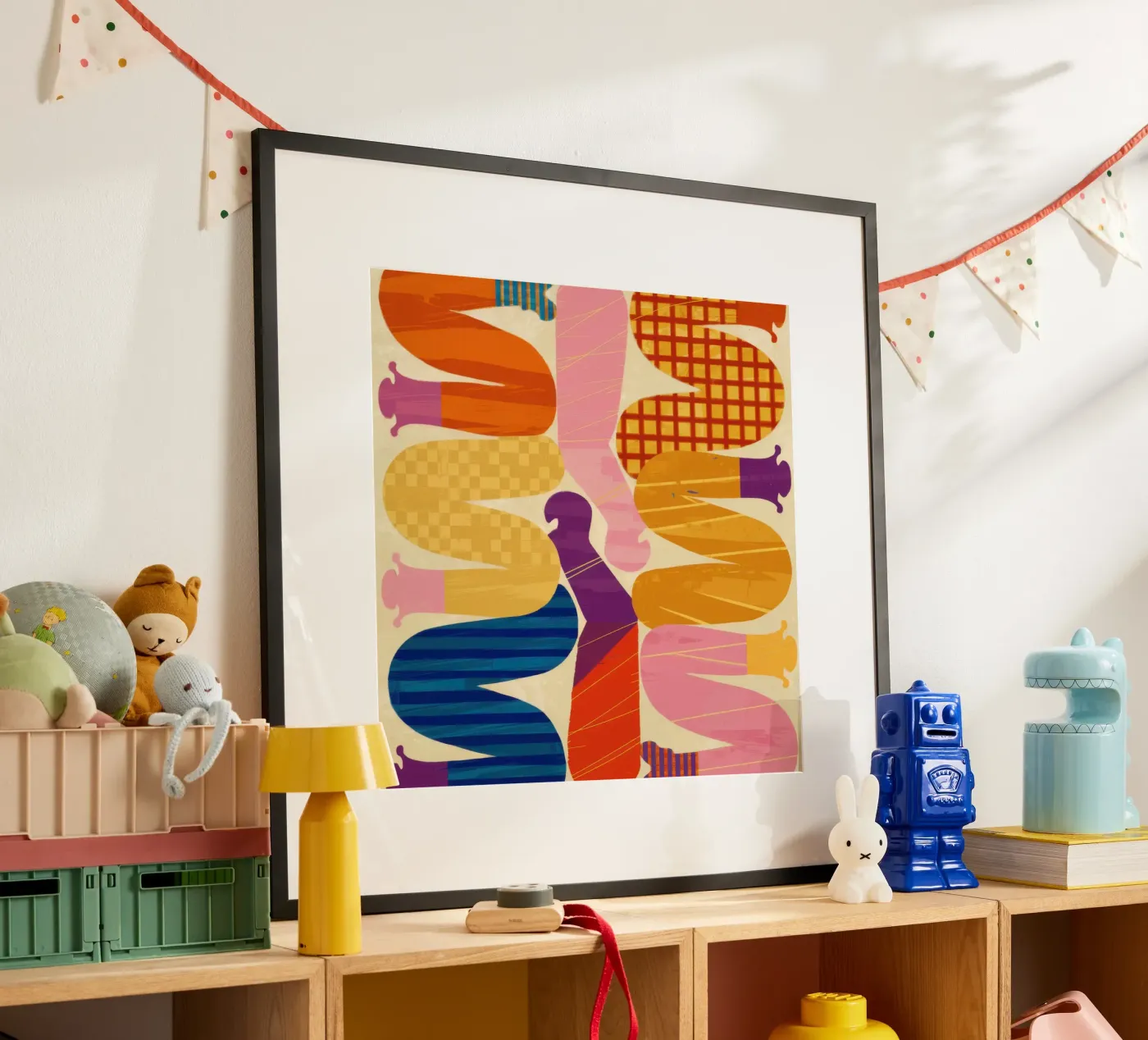 Intertwined Shape Symphony poster by Monuments Fire