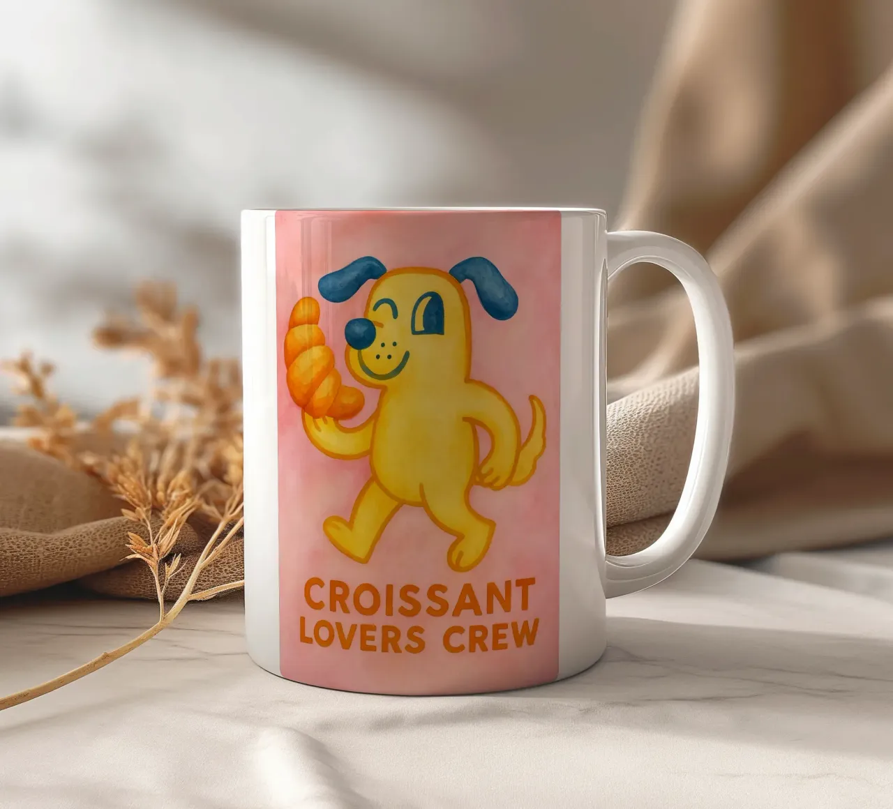 equipaggio di amanti del croissant tazza in ceramica da Britania