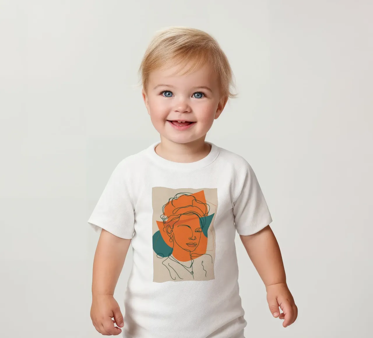 Ligne Tangerine Visage t-shirt pour bébé de Reds Jays