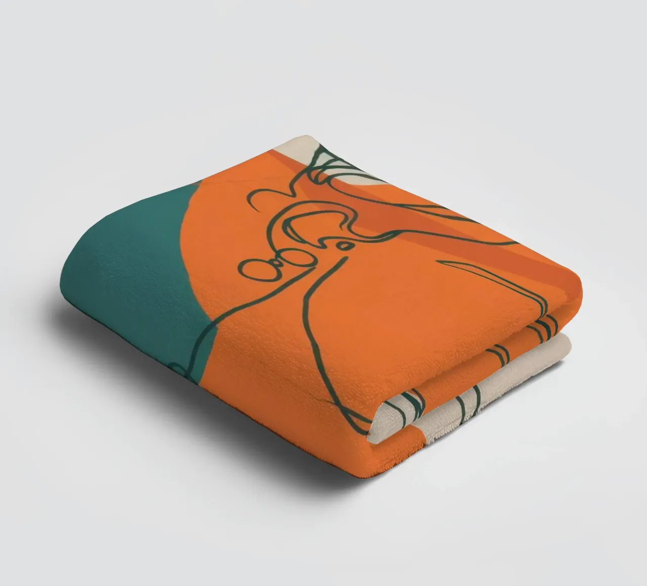 Ligne Tangerine Visage serviette de bain de Reds Jays