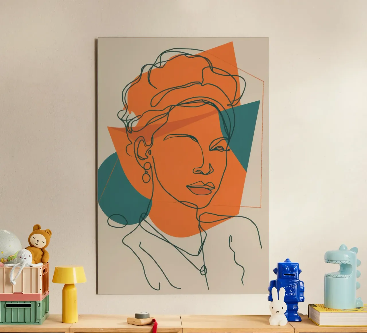 Tangerine Lineage Visage alu-dibond by Reds Jays