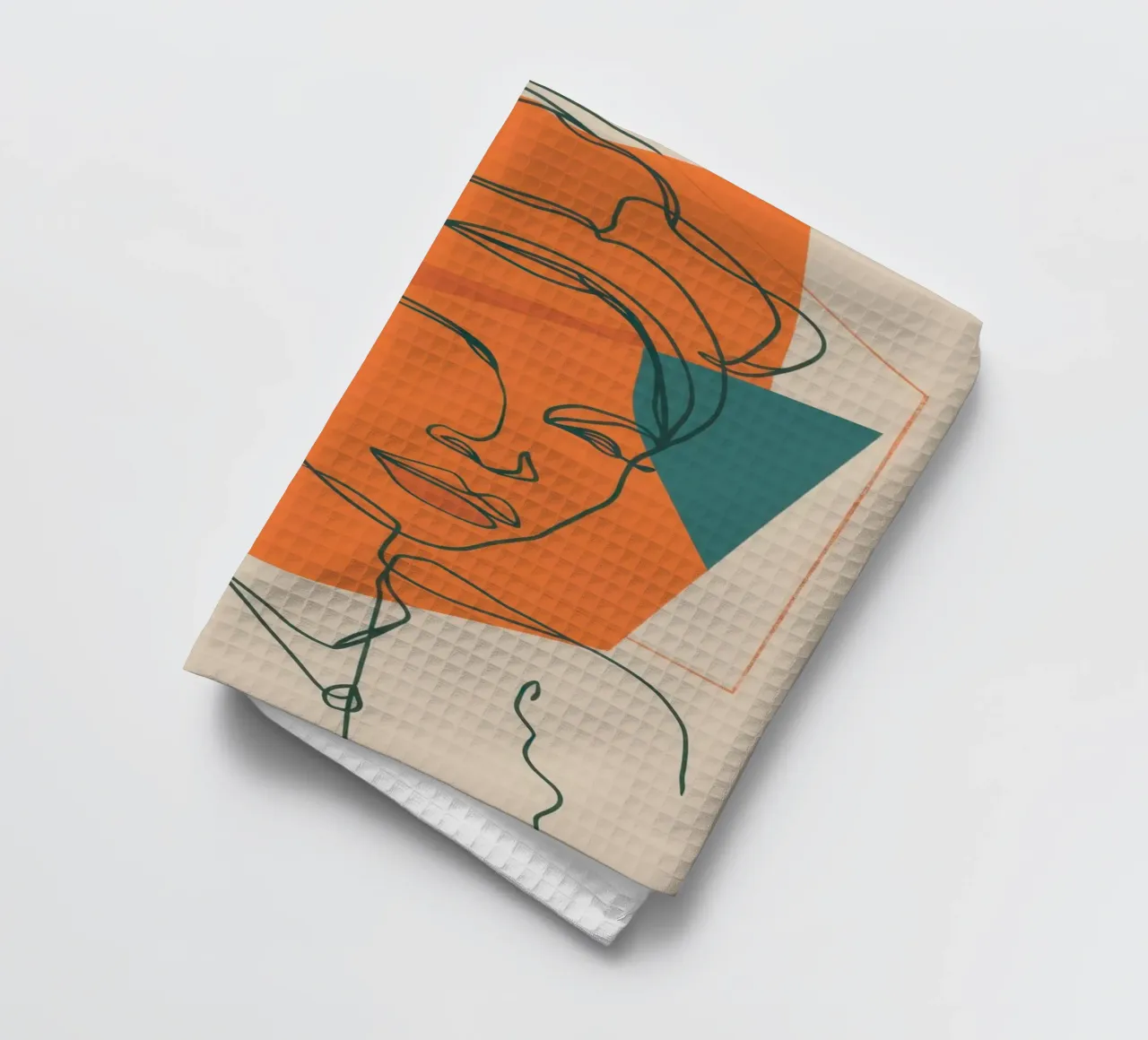 Tangerine Lineage Visage Geschirrtuch von Reds Jays