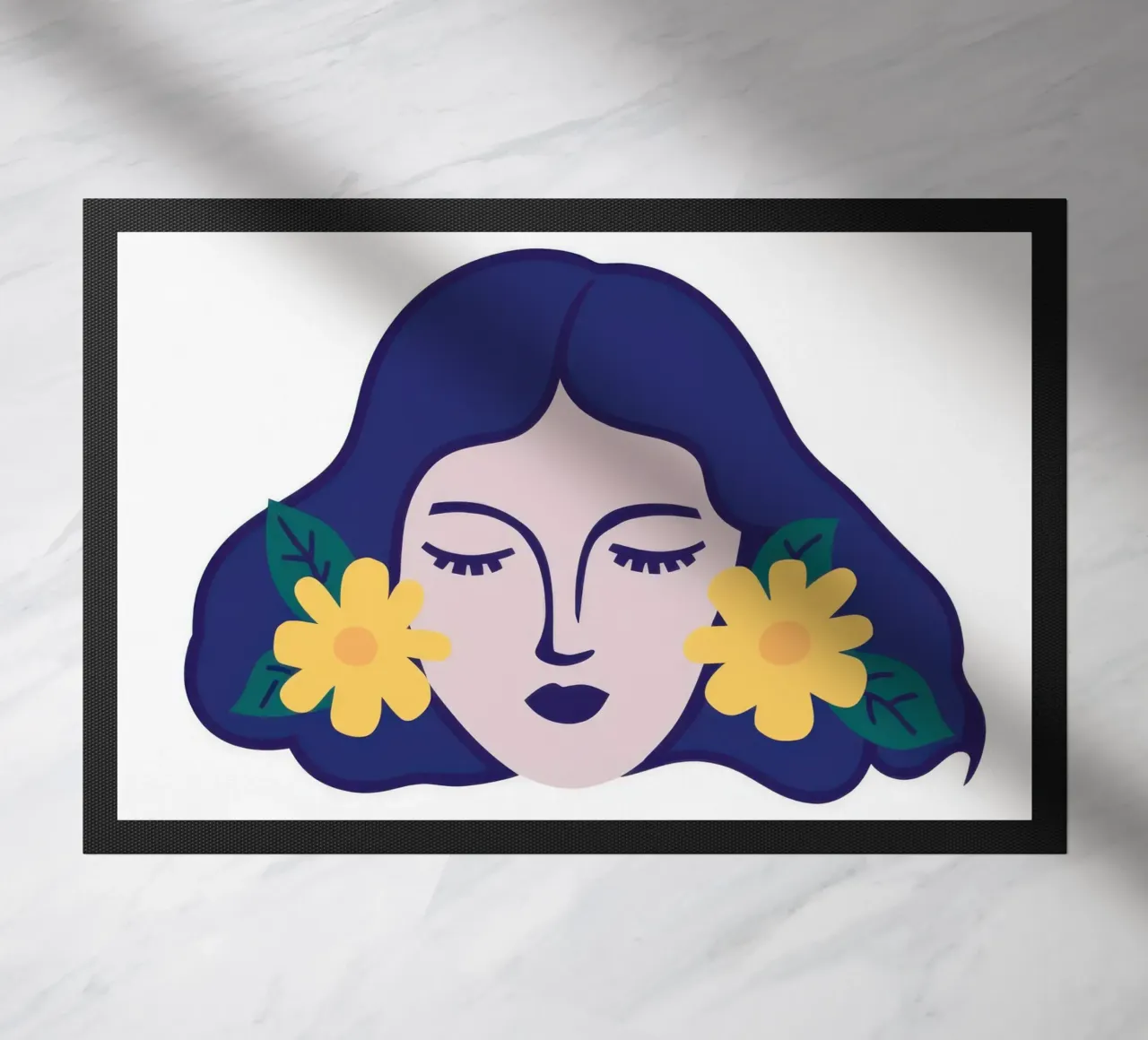 Fiori di sogno azzurri zerbino da Rain Balance