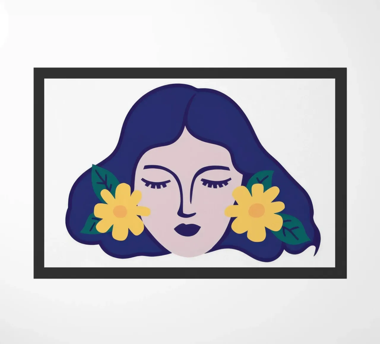 Fiori di sogno azzurri zerbino da Rain Balance