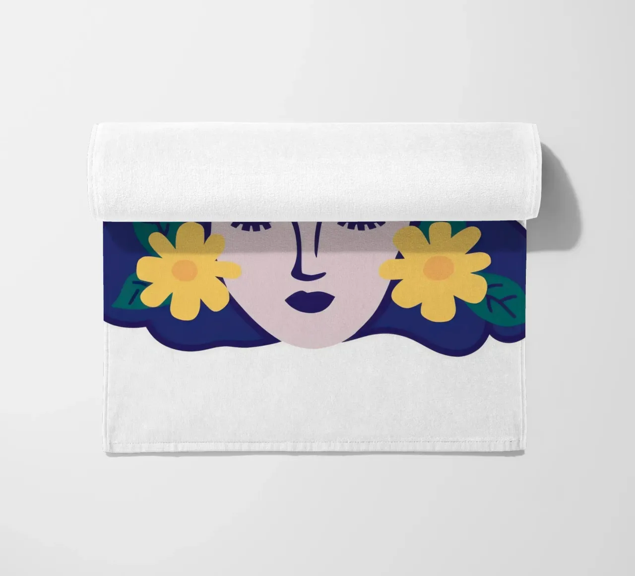 Fiori di sogno azzurri telo mare da Rain Balance