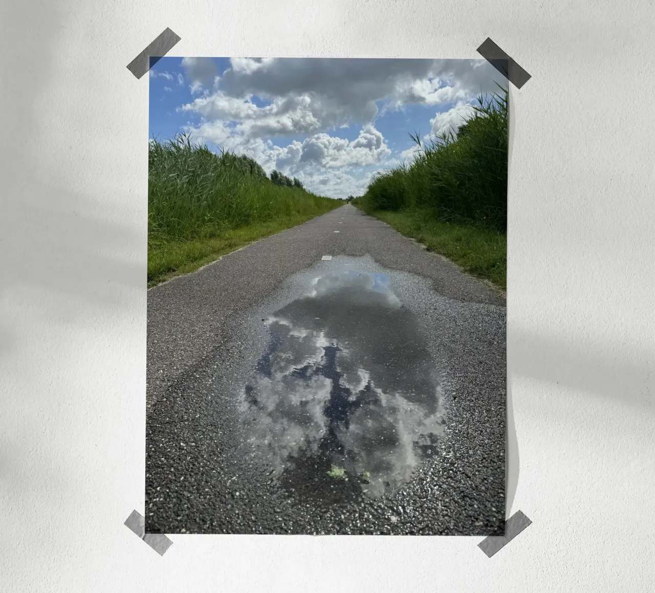 Riflessi di un cielo nuvoloso a Leeuwarden carta hahnemühle da byrieneke